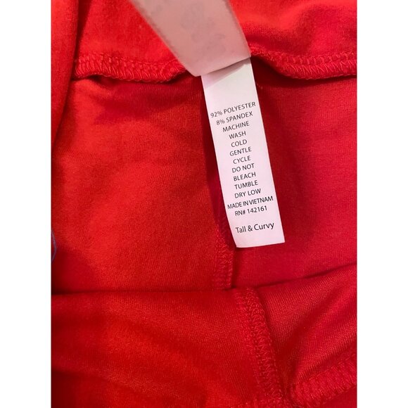 LuLaRoe Red Leggings - Picture 5 of 5